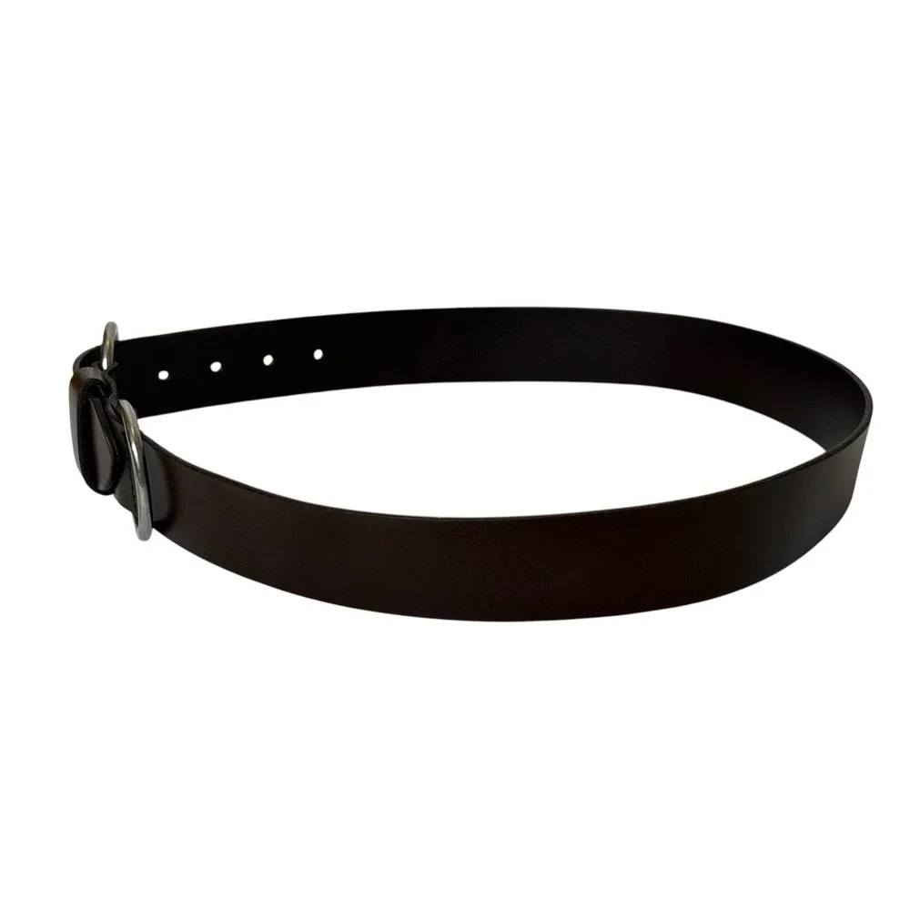 Genuine Italian Leather Brown Belt With Buckle Unisex Medium‎ 29